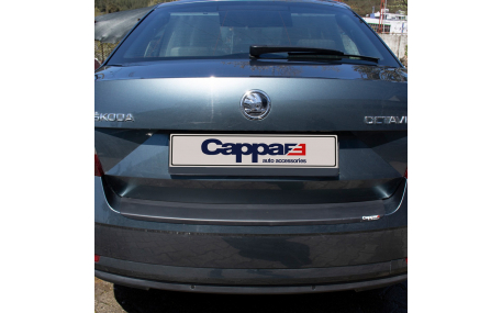 Накладка на задний бампер Skoda Octavia A7 2013-2017