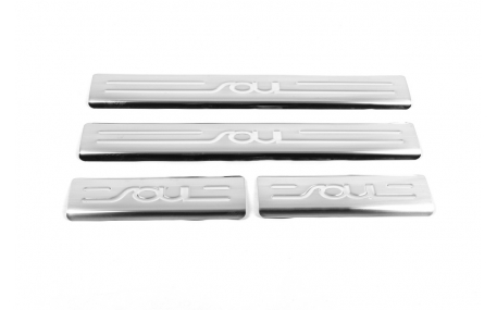 Накладки на пороги Kia Soul