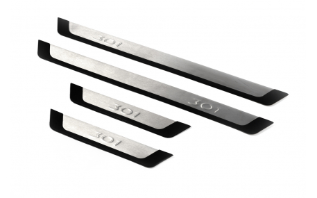 Накладки на пороги Peugeot 301