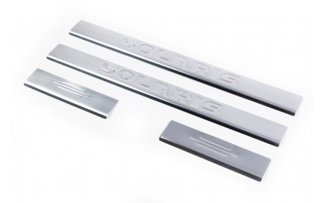 Накладки на пороги Hyundai Accent