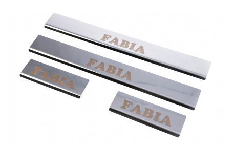 Накладки на пороги Skoda Fabia