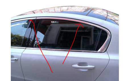 Хром накладки Peugeot 508