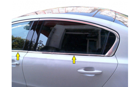 Хром накладки Peugeot 508