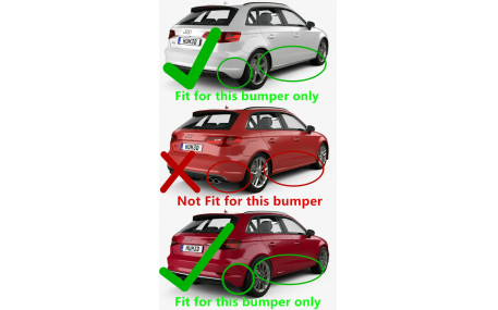 Брызговики Audi A3 8V