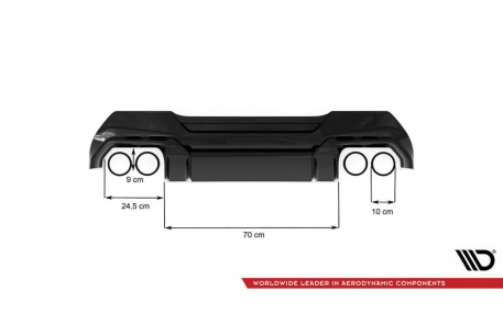 Накладка задняя BMW 1 (F40)