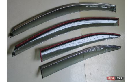 Дефлекторы окон Skoda Octavia A7 Liftback