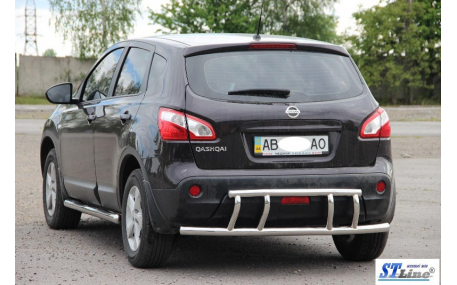 Защита задняя Nissan Qashqai J10
