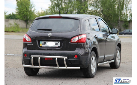 Защита задняя Nissan Qashqai J10
