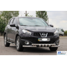 Защита передняя Nissan Qashqai J10