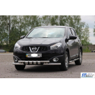 Защита передняя Nissan Qashqai J10