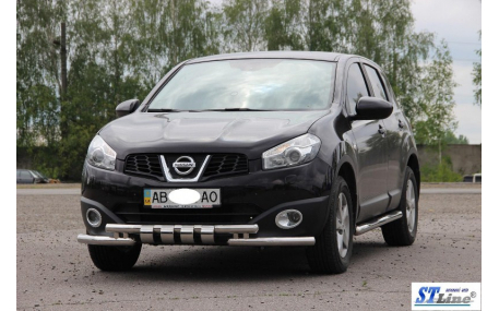Защита передняя Nissan Qashqai J10