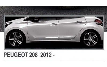 Хром накладки Peugeot 208