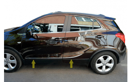 Хром накладки Opel Mokka