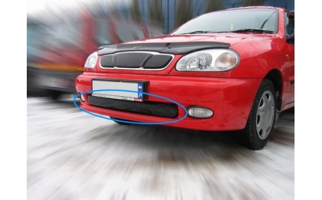 Зимняя накладка на решетку Daewoo Lanos