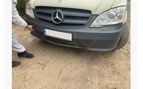 Зимняя накладка на решетку Mercedes Vito W639