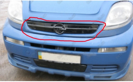 Зимняя накладка на решетку Opel Vivaro