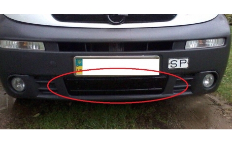 Зимняя накладка на решетку Opel Vivaro