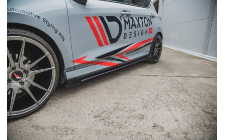 Накладки на пороги Ford Fiesta