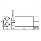 Глушитель универсальный NM-253/10-1