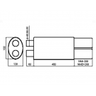 Глушитель универсальный NM-255/17-1