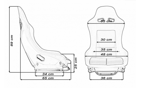 Сиденья MONZA GTR Welur Black/Blue