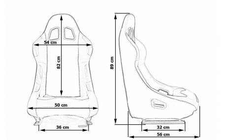 Сиденья MONZA RACE PLUS - BLACK