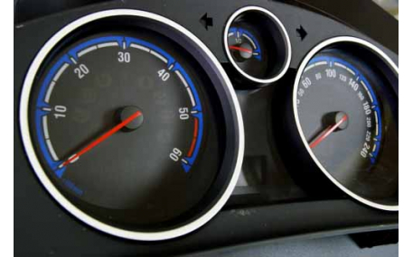 Шкалы приборов Opel Astra H
