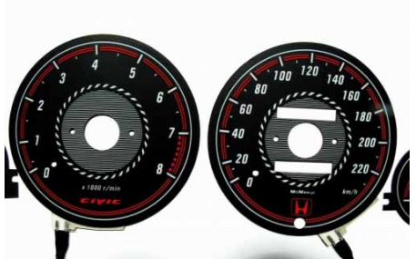 Шкалы приборов Honda Civic