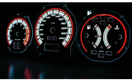 Шкалы приборов Honda Accord