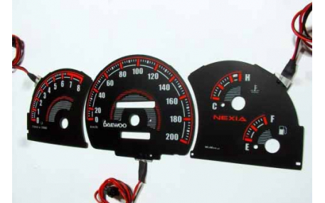 Шкалы приборов Daewoo Nexia