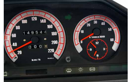 Шкалы приборов Mercedes E-class W124
