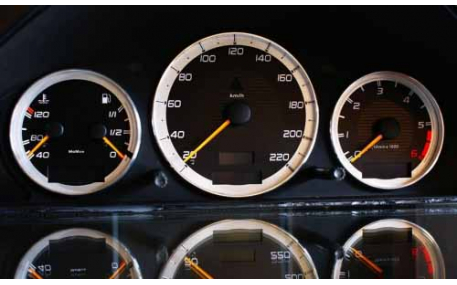Шкалы приборов Mercedes