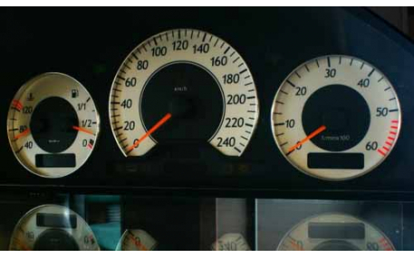 Шкалы приборов Mercedes