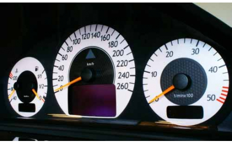 Шкалы приборов Mercedes CLK-class W208