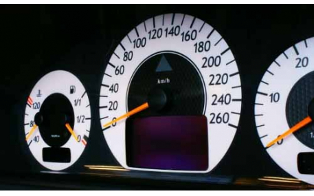 Шкалы приборов Mercedes CLK-class W208