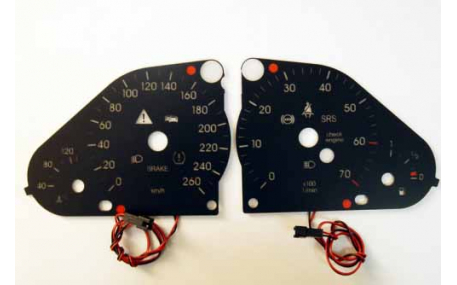 Шкалы приборов Mercedes C-class W203