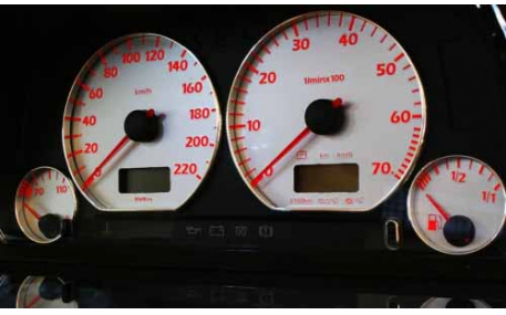 Шкалы приборов Volkswagen Golf 3