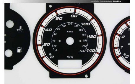 Шкалы приборов Mazda 323F BA