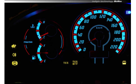 Шкалы приборов Mazda 323F BJ