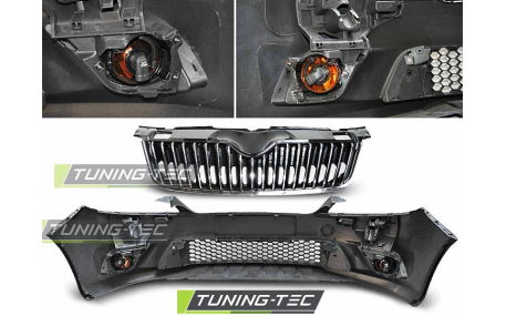 Бампер передний Skoda Fabia