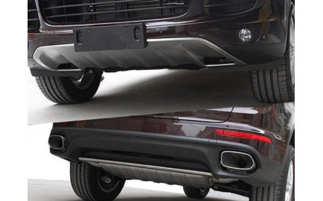 Накладки на бампера Porsche Cayenne 958 2015-2018