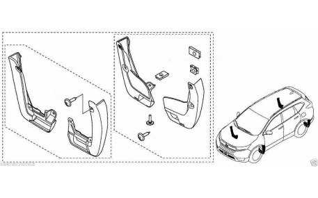 Брызговики Honda CR-V