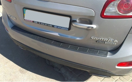 Накладка на задний бампер Hyundai Santa Fe