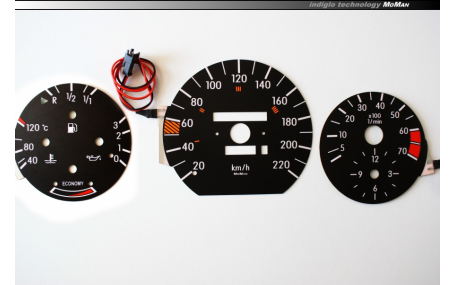 Шкалы приборов Mercedes E-class W124