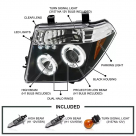 Фары передние Nissan Navara 2005-2010