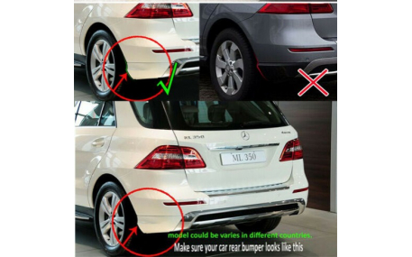 Брызговики Mercedes ML-class W166