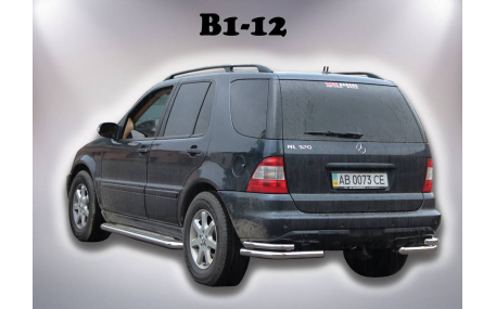 Защита задняя Mercedes ML-class W163