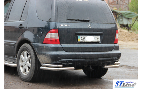 Защита задняя Mercedes ML-class W163