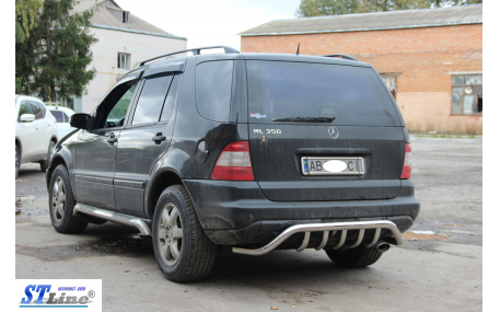 Защита задняя Mercedes ML-class W163