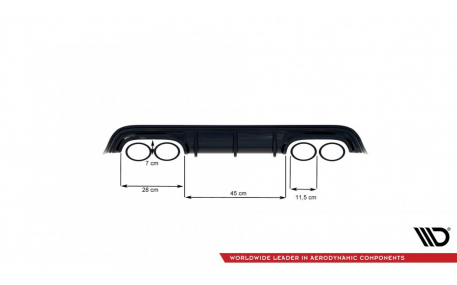 Накладка задняя Mercedes CLK-class W209 2002-2005